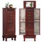 Costway Jewelry Cabinet Armoire Box Storage Chest Stand Organizer Wood Christmas Gift Black/White/Gray/Brown